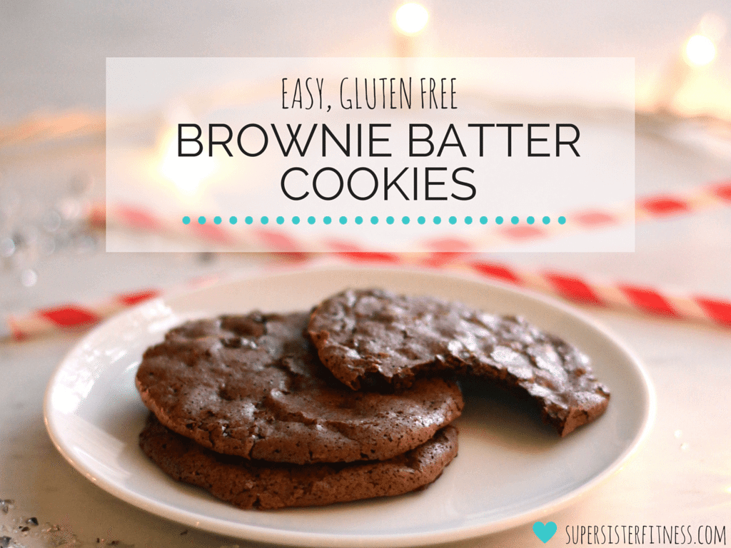 brownie batter cookies, flourless chocolate cookies, healthy holiday recipes,
