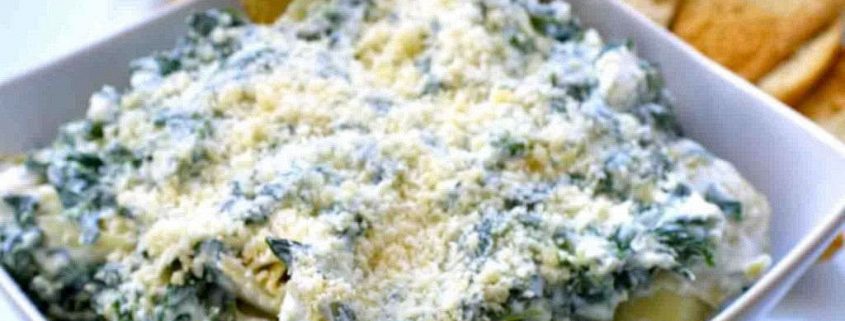 skinny spinach artichoke dip