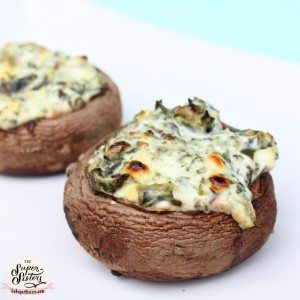 Spinach & Goat Cheese Stuffed Mushrooms