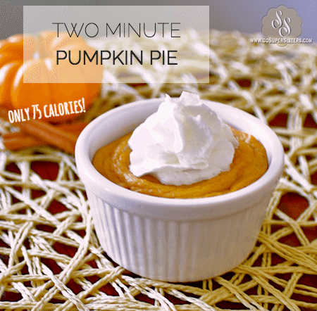 2 minute pumpkin pie