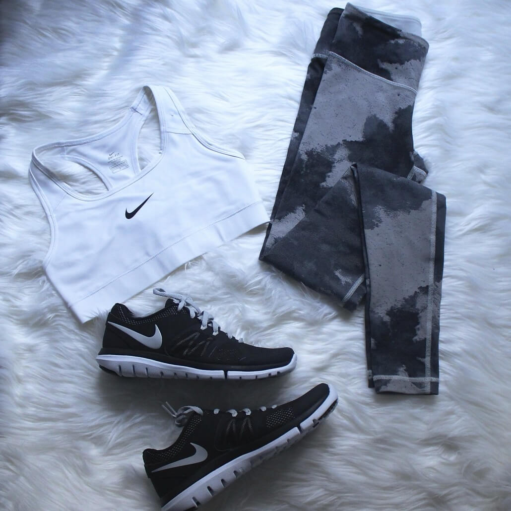 Nike Black and White Shoes