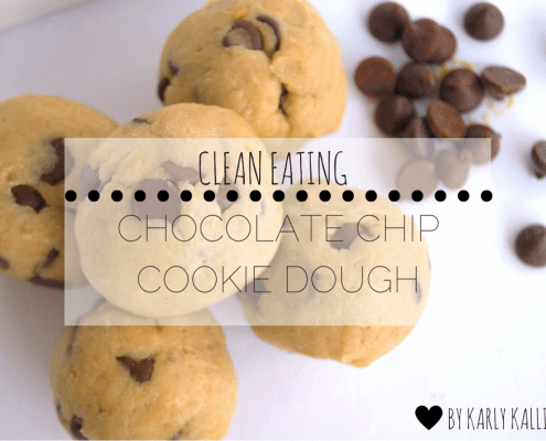 clean chocolate chip cookie dough