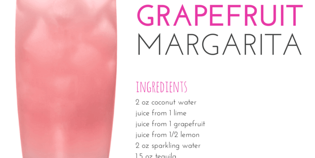 Skinny grapefruit margarita