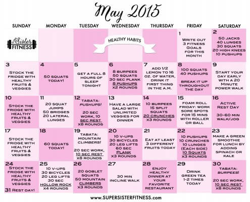 May Calendar 2015