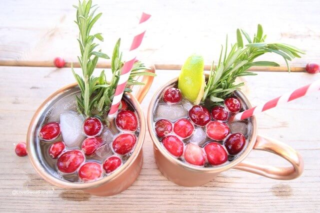 Skinny Cranberry Mules Recipe | LoveSweatFitness