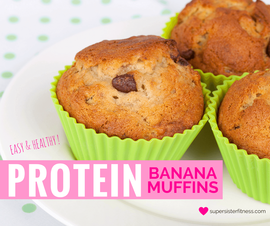 Healthy Banana Muffin Recipe Chocolate Chip Banana Oat Muffins Super Sister Fitness