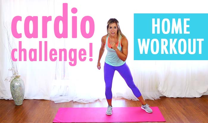 Women's home cardio online workout