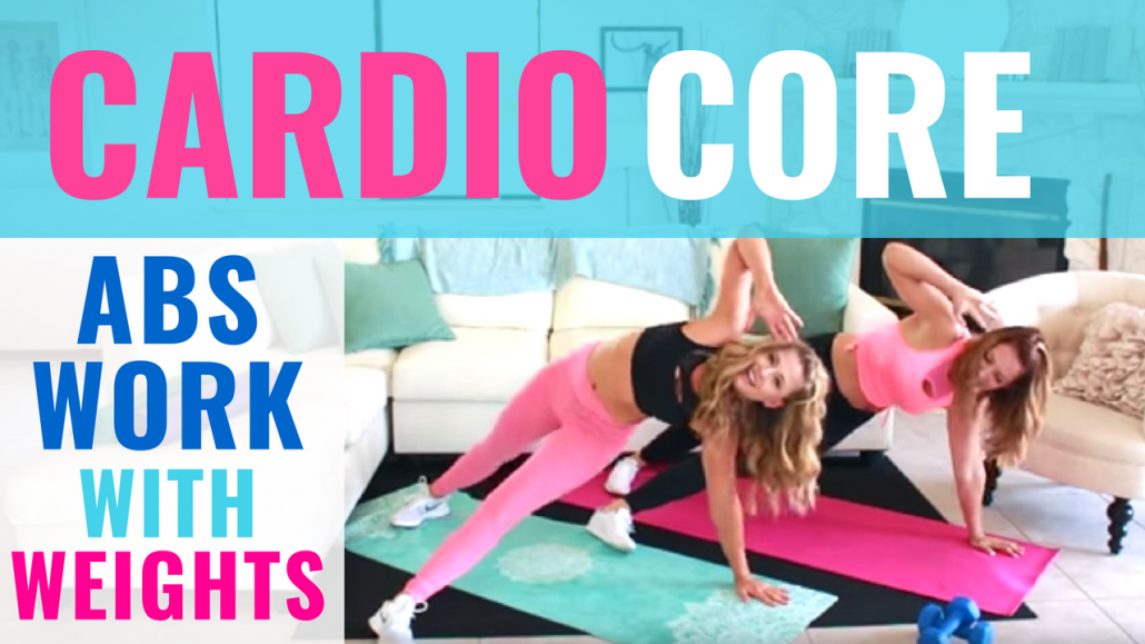 Cardio Core Abs Workout with dumbbells